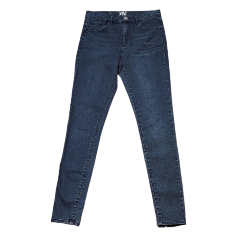 3/$20 Garage Retro High Waist Jegging Dark Blue Wash Denim Womens Junior Size 5